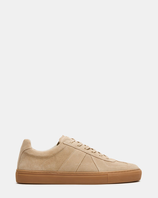 BRADY Sand Suede Low-Top Lace-Up Men's Sneaker | Steve Madden