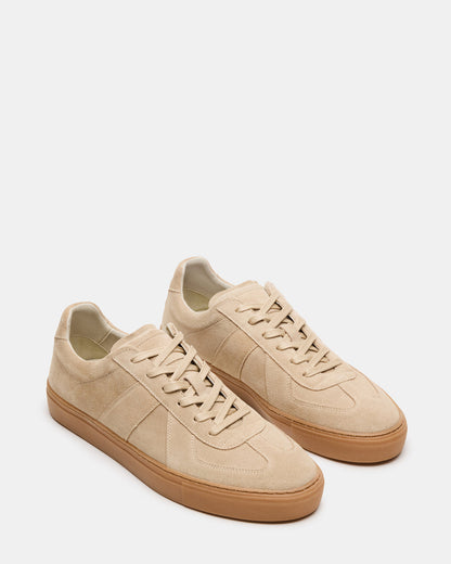 BRADY Sand Suede Low-Top Lace-Up Men's Sneaker | Steve Madden
