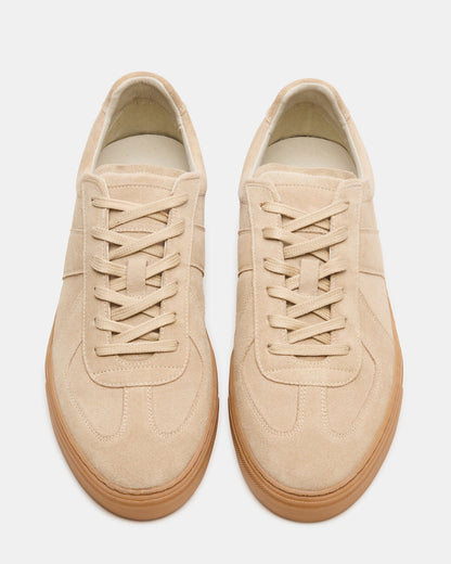 BRADY Sand Suede Low-Top Lace-Up Men's Sneaker | Steve Madden