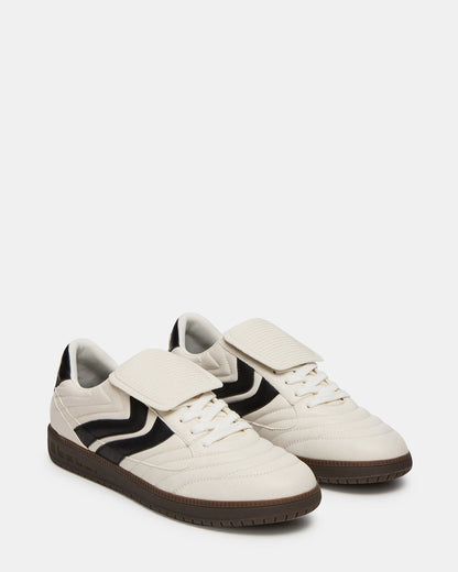 JANOS White Leather Low-Top Lace-Up Men's Sneaker | Steve Madden