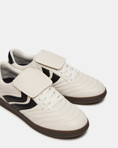 JANOS White Leather Low-Top Lace-Up Men's Sneaker | Steve Madden