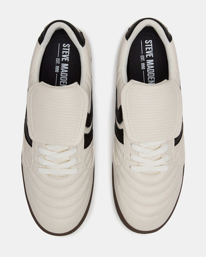 JANOS White Leather Low-Top Lace-Up Men's Sneaker | Steve Madden