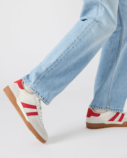 VIENTO White Multi Low-Top Lace-Up Men's Sneakers | Steve Madden