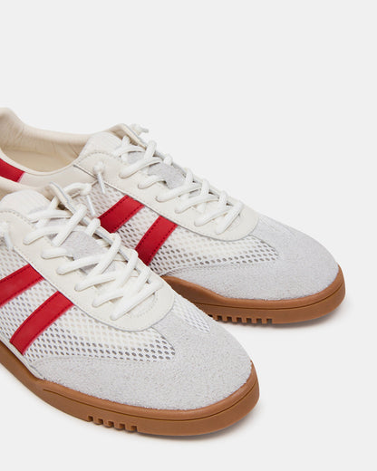 VIENTO White Multi Low-Top Lace-Up Men's Sneakers | Steve Madden