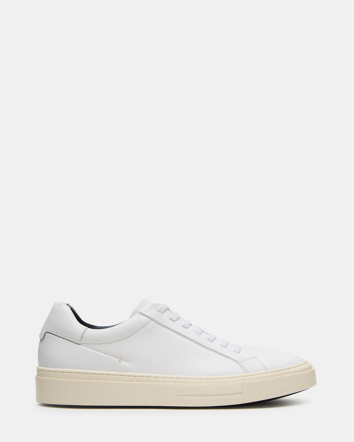 ZOII White Leather Men's Low-Top Lace-Up Sneaker | Steve Madden