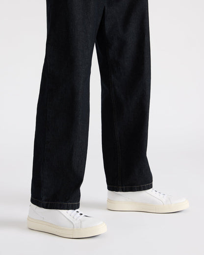 ZOII White Leather Men's Low-Top Lace-Up Sneaker | Steve Madden