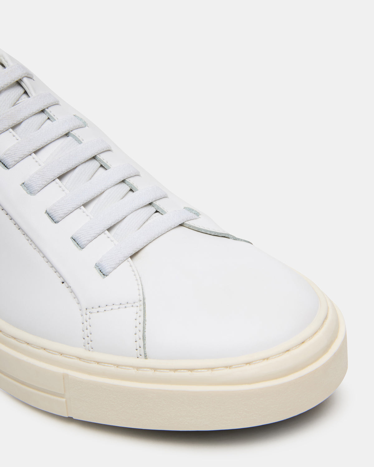 ZOII White Leather Men's Low-Top Lace-Up Sneaker | Steve Madden