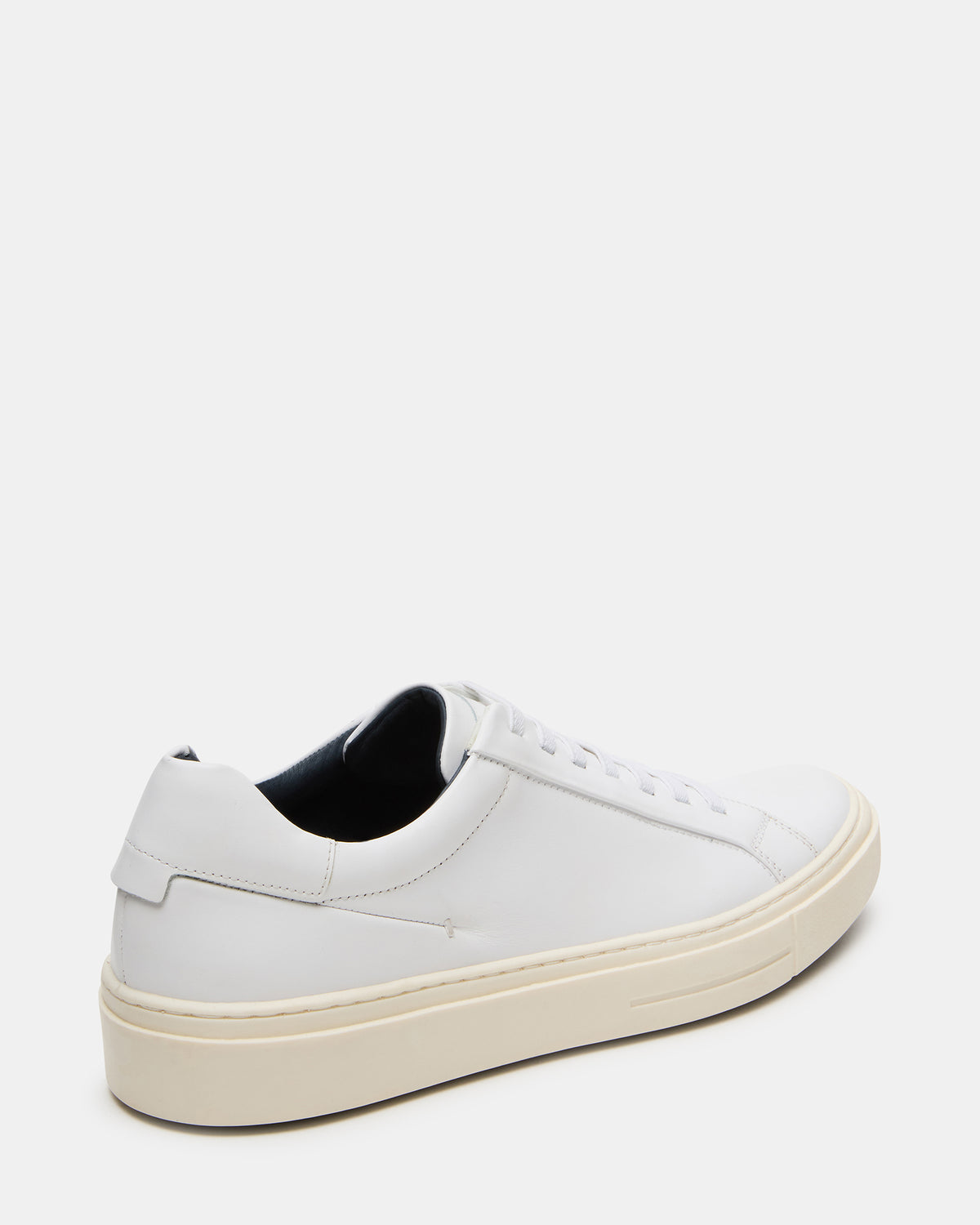 ZOII White Leather Men's Low-Top Lace-Up Sneaker | Steve Madden