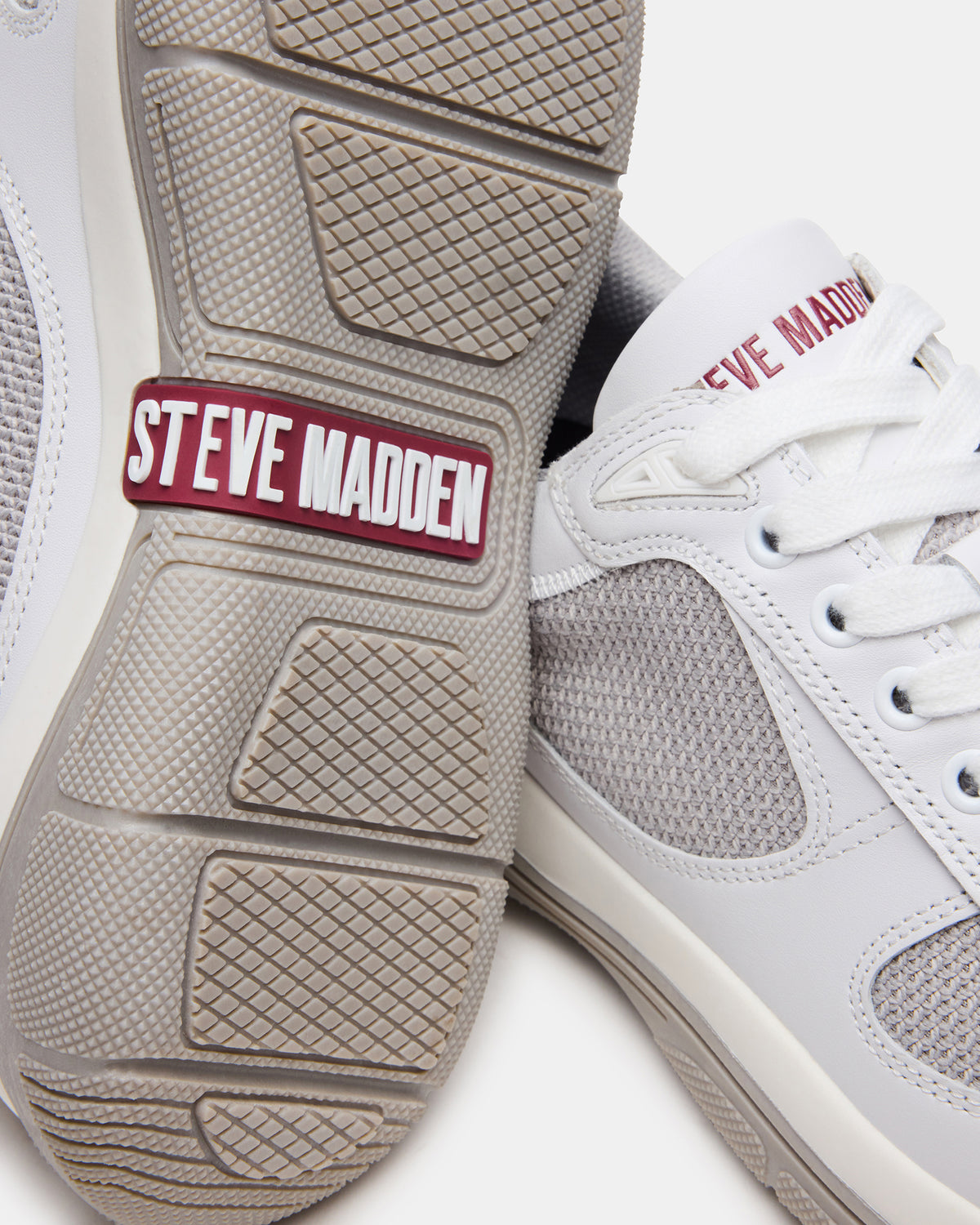 PICOLO White Low-Top Lace-Up Men's Sneaker | Steve Madden