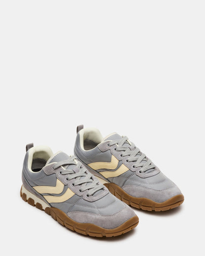 HORIZON Grey Low-Top Lace-Up Men's Sneaker | Steve Madden
