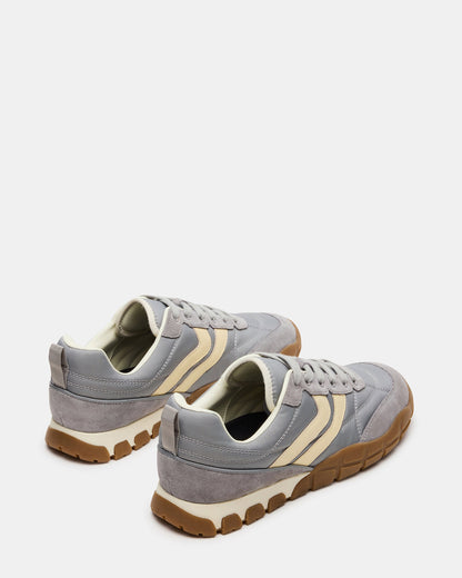 HORIZON Grey Low-Top Lace-Up Men's Sneaker | Steve Madden