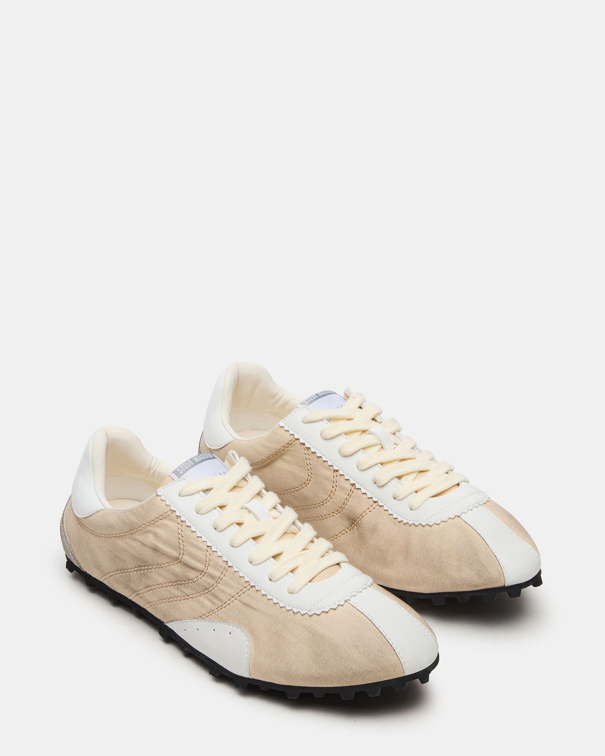 PUZZLE Cream Low-Top Lace-Up Men's Sneaker | Steve Madden