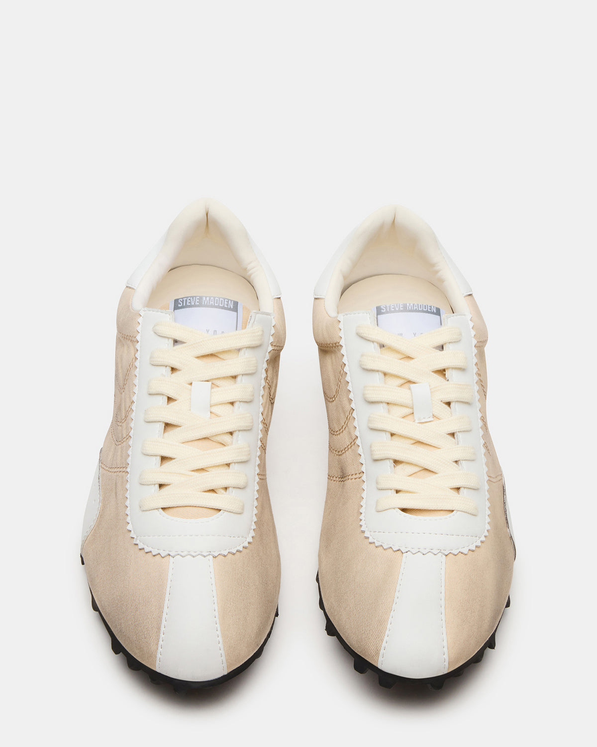 PUZZLE Cream Low-Top Lace-Up Men's Sneaker | Steve Madden