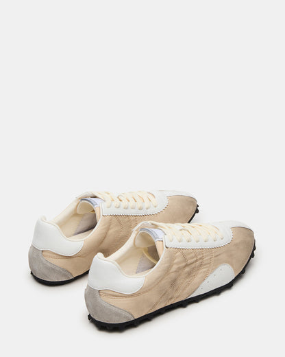 PUZZLE Cream Low-Top Lace-Up Men's Sneaker | Steve Madden