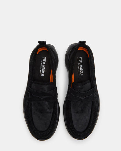 PARRISH Black Low-Top Slip-On Men's Sneaker | Steve Madden