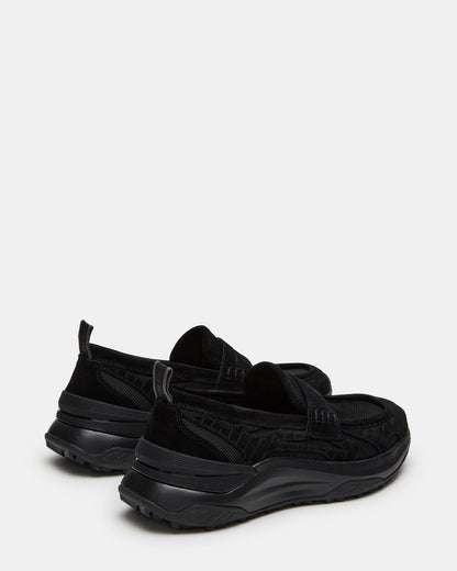 PARRISH Black Low-Top Slip-On Men's Sneaker | Steve Madden