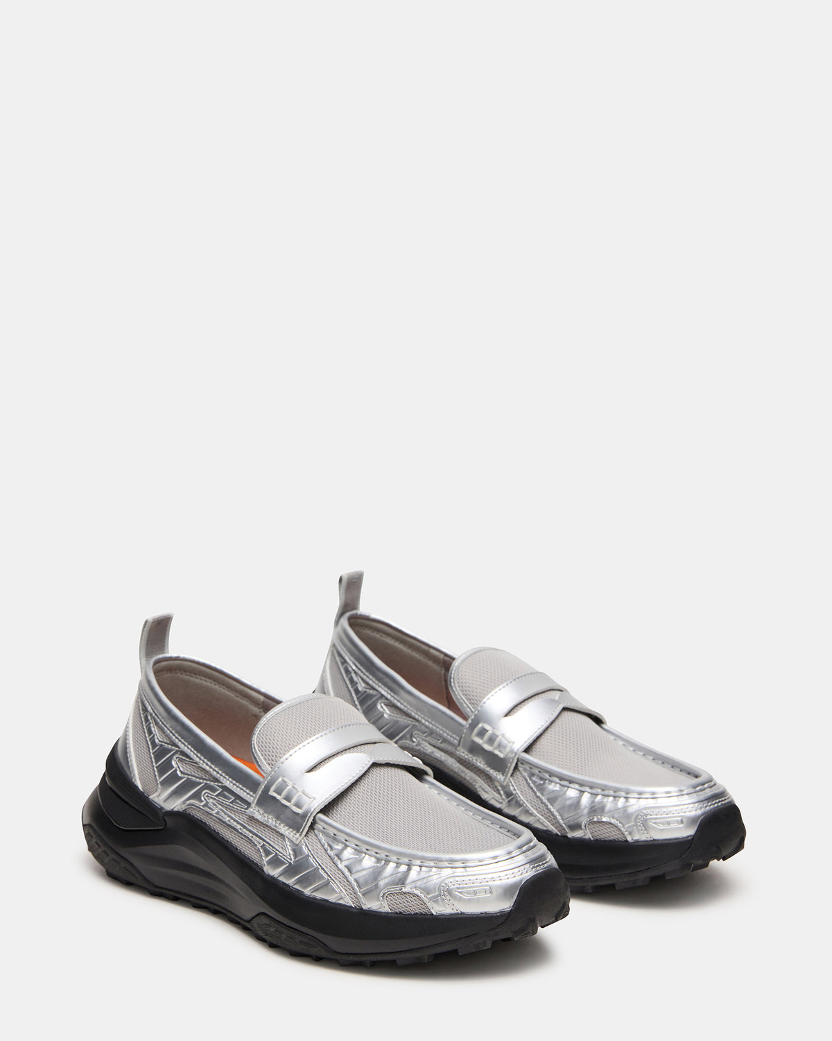 PARRISH Silver Low-Top Slip-On Men's Sneaker | Steve Madden