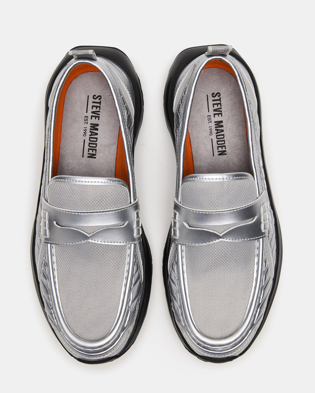 PARRISH Silver Low-Top Slip-On Men's Sneaker | Steve Madden