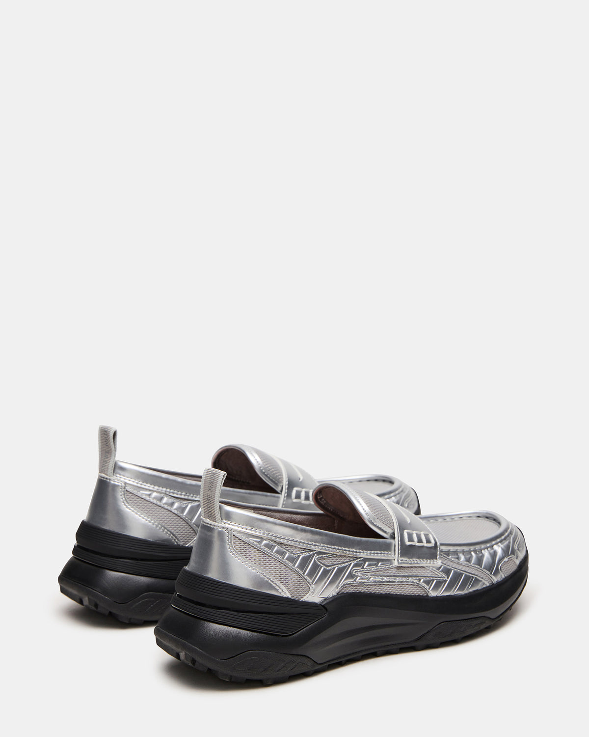 PARRISH Silver Low-Top Slip-On Men's Sneaker | Steve Madden
