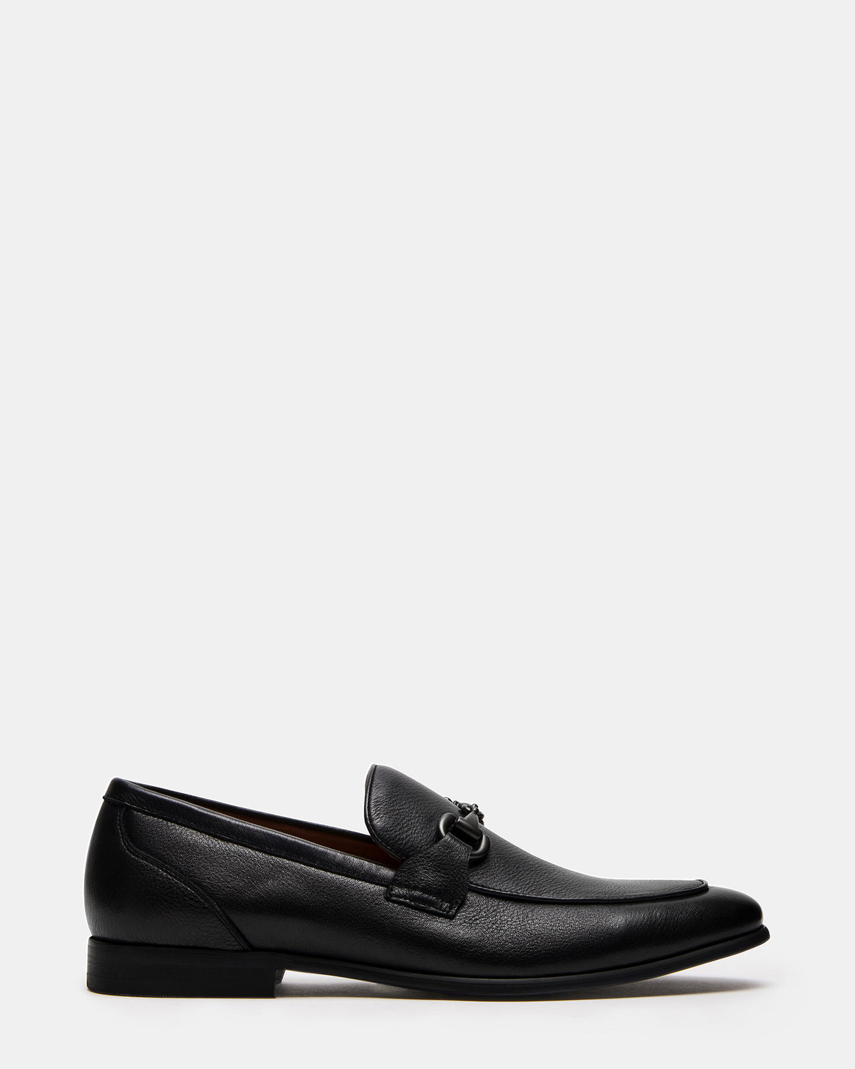 JAYSHAN Black Leather Men's Dress Loafer | Steve Madden