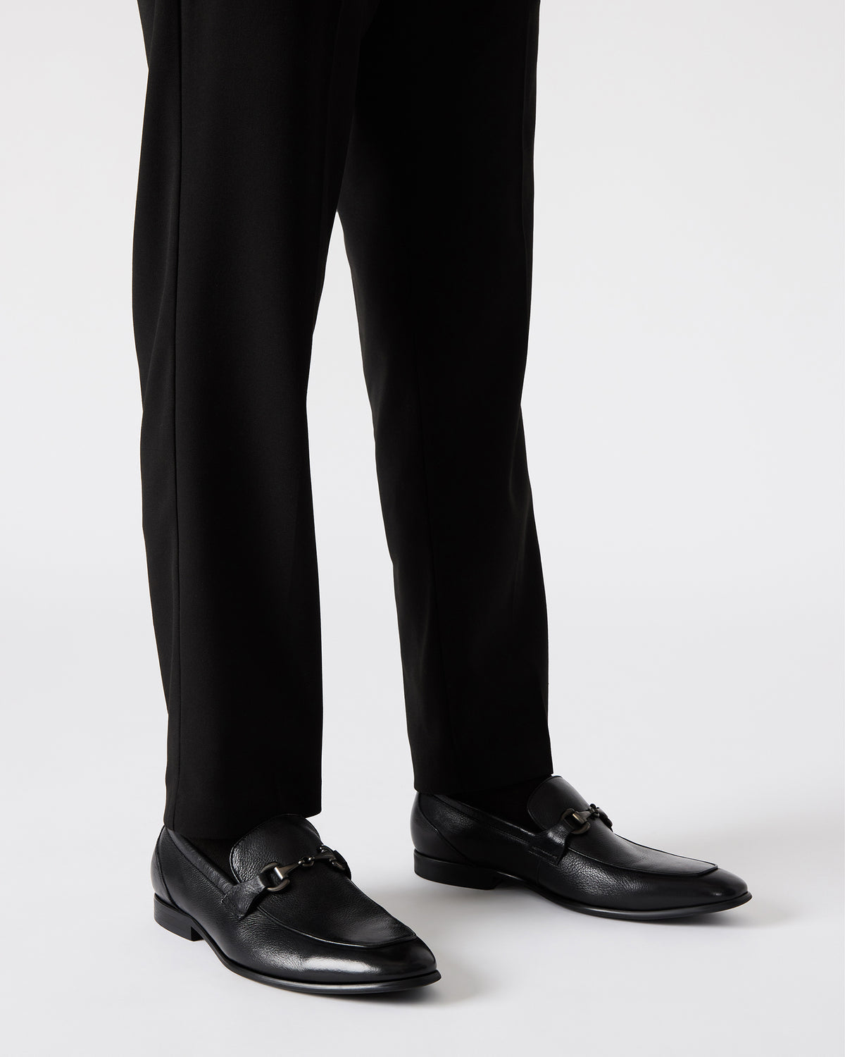 JAYSHAN Black Leather Men's Dress Loafer | Steve Madden