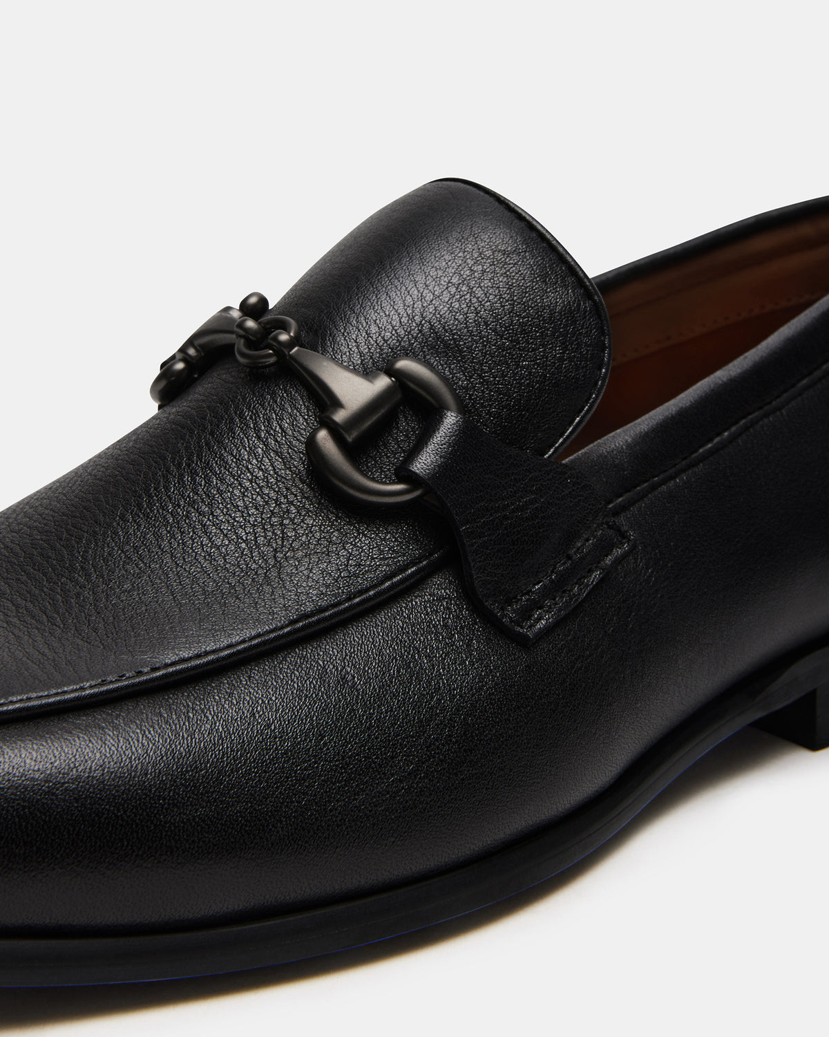 JAYSHAN Black Leather Men's Dress Loafer | Steve Madden