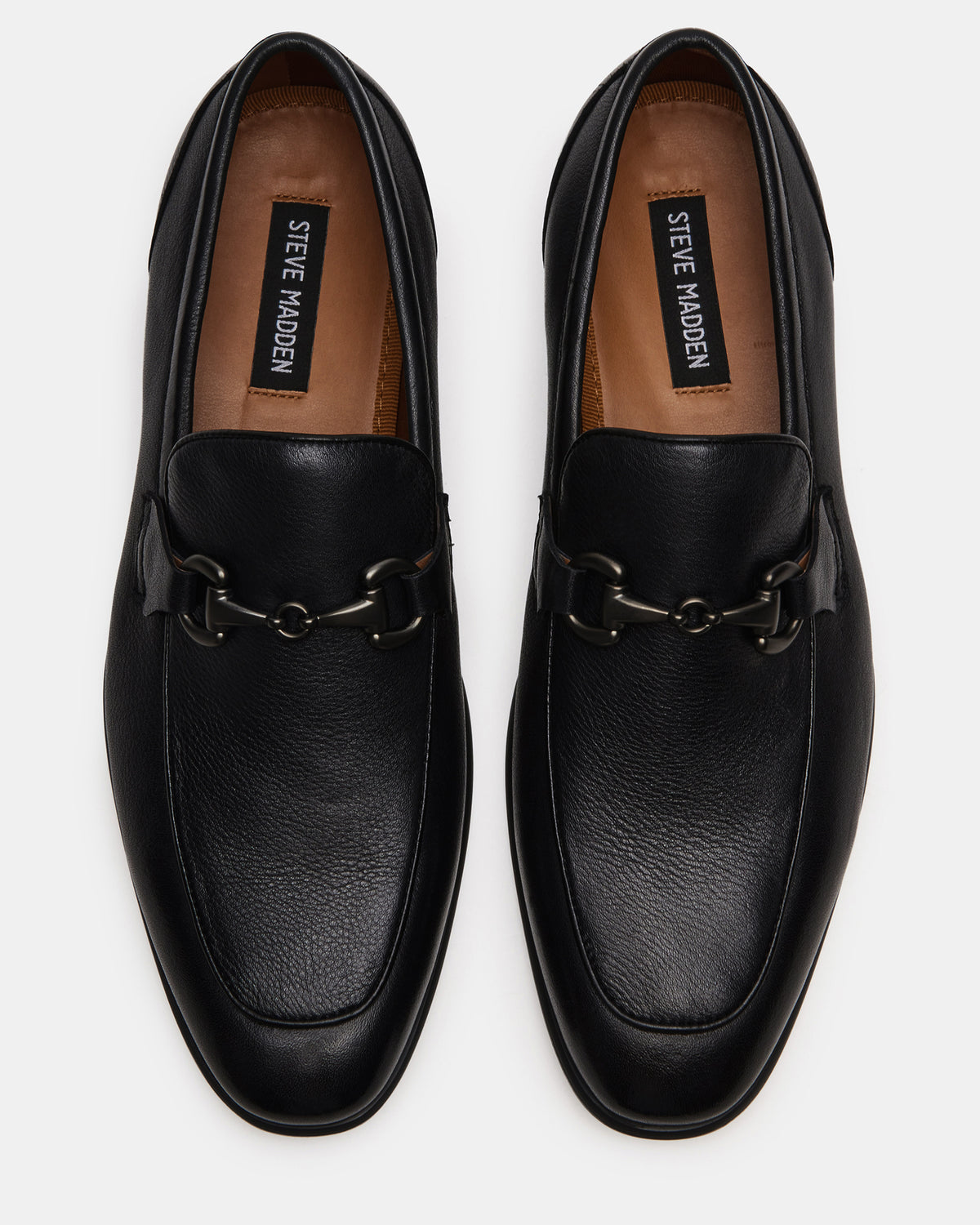 JAYSHAN Black Leather Men's Dress Loafer | Steve Madden