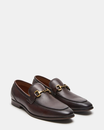 JAYSHAN Brown Leather Men's Dress Loafer | Steve Madden