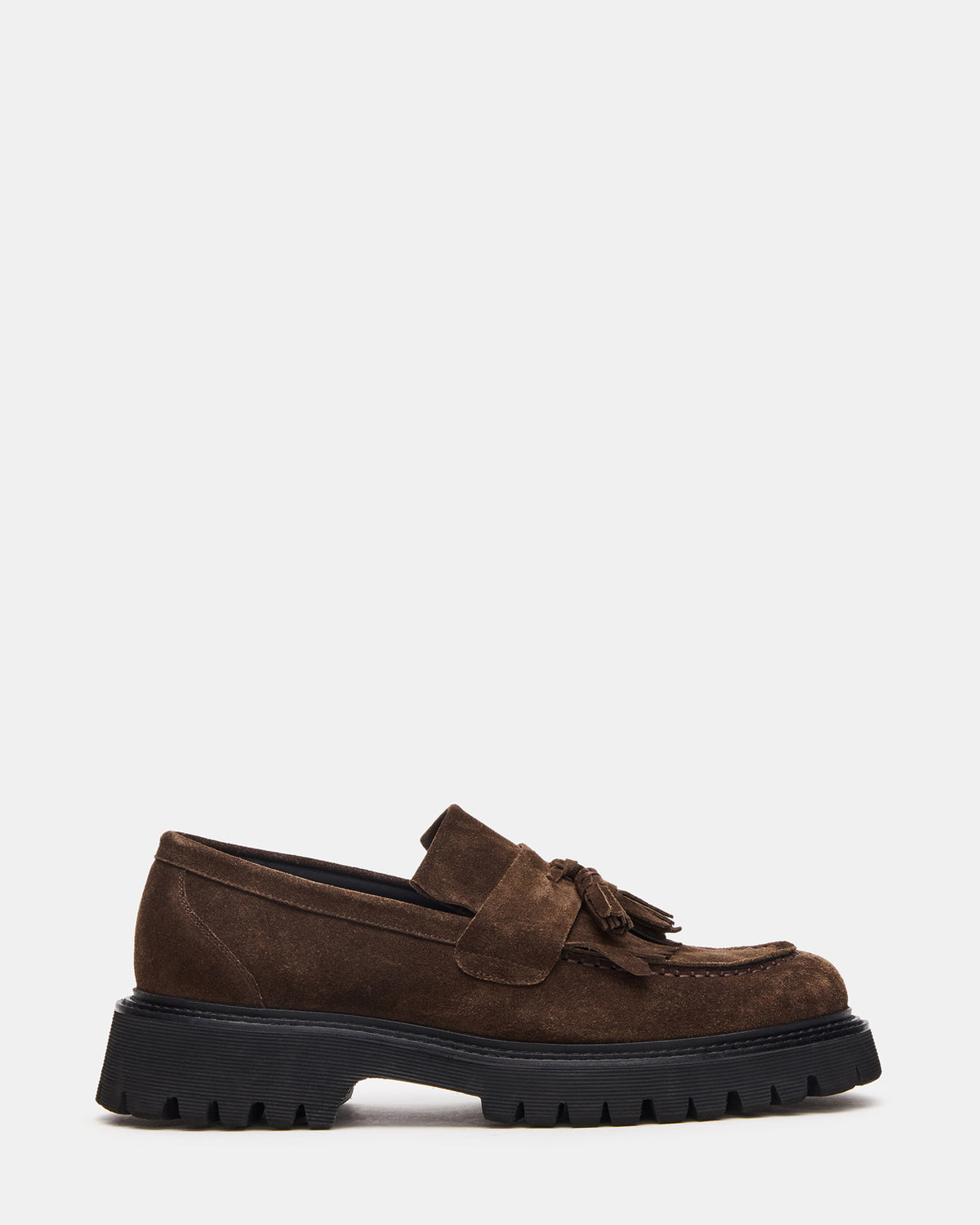 ZEV Brown Suede Lug Sole Dress Men's Loafer | Steve Madden