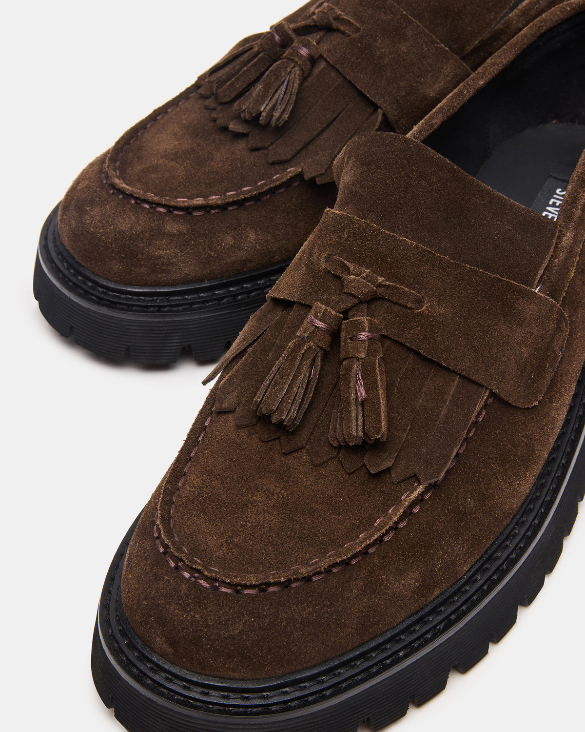 ZEV Brown Suede Lug Sole Dress Men's Loafer | Steve Madden