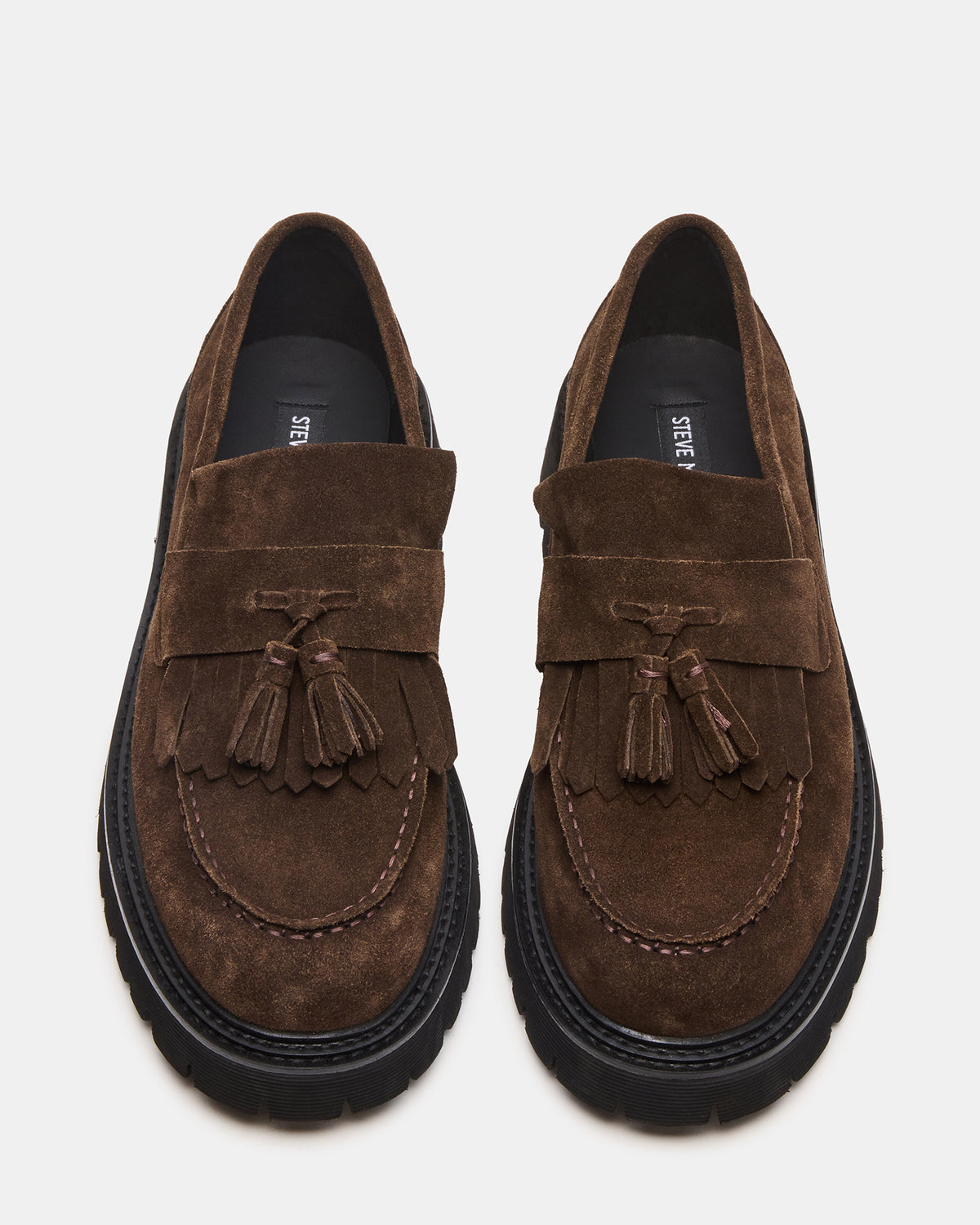 ZEV Brown Suede Lug Sole Dress Men's Loafer | Steve Madden