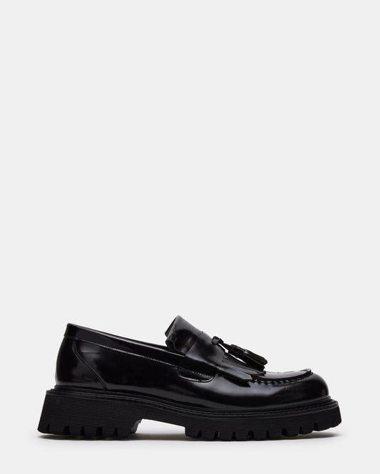 ZEV Black Box Lug Sole Dress Men's Loafer | Steve Madden