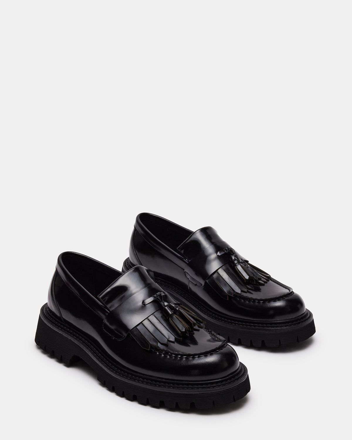 ZEV Black Box Lug Sole Dress Men's Loafer | Steve Madden