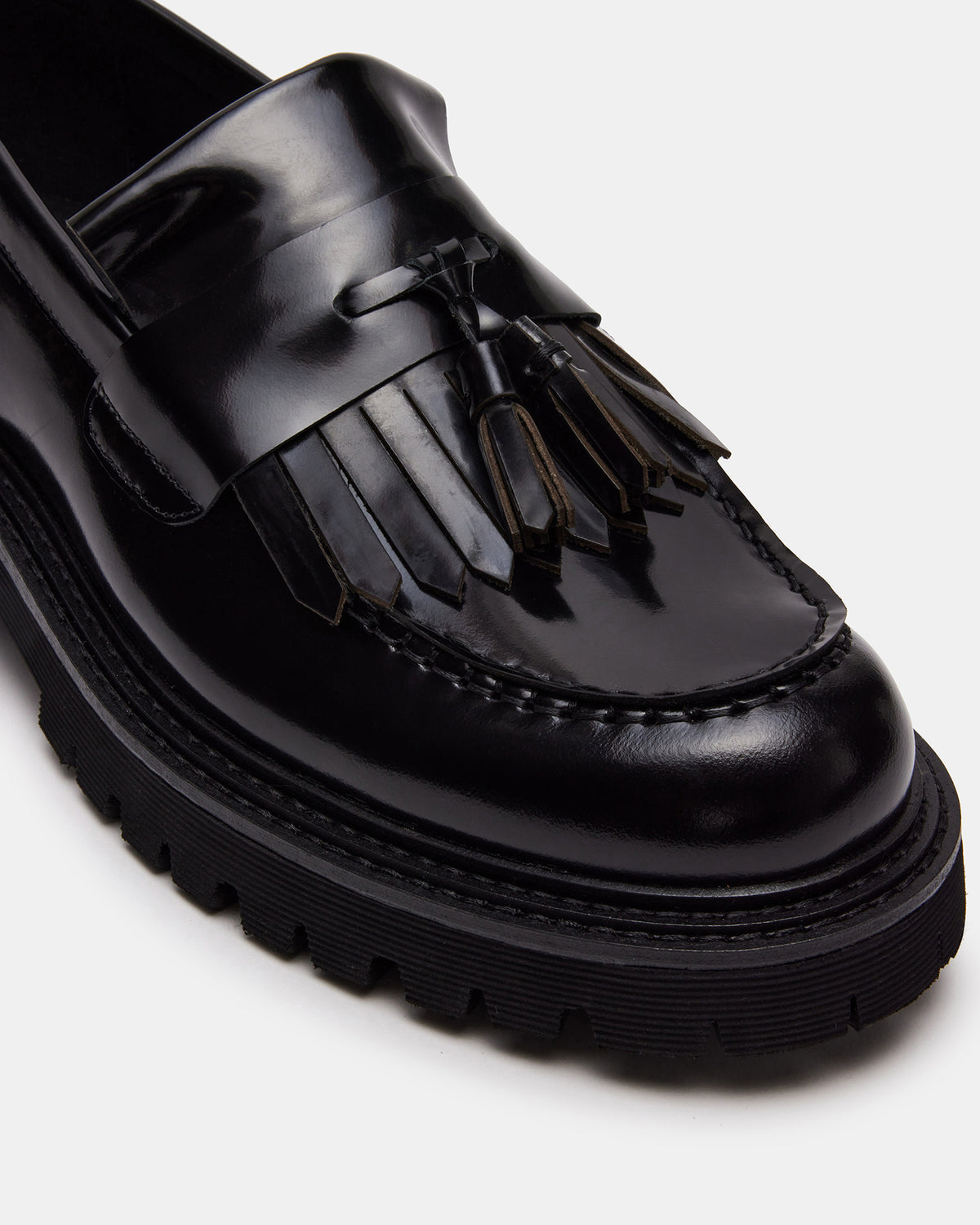 ZEV Black Box Lug Sole Dress Men's Loafer | Steve Madden