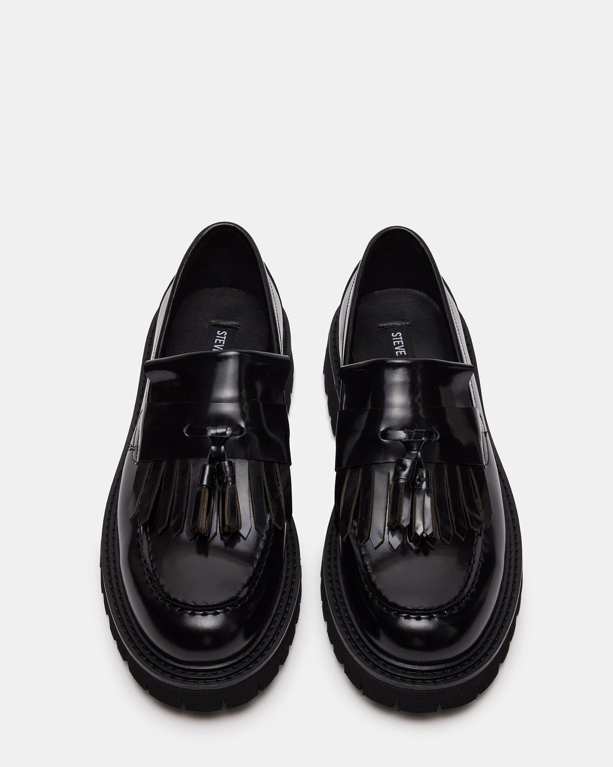 ZEV Black Box Lug Sole Dress Men's Loafer | Steve Madden