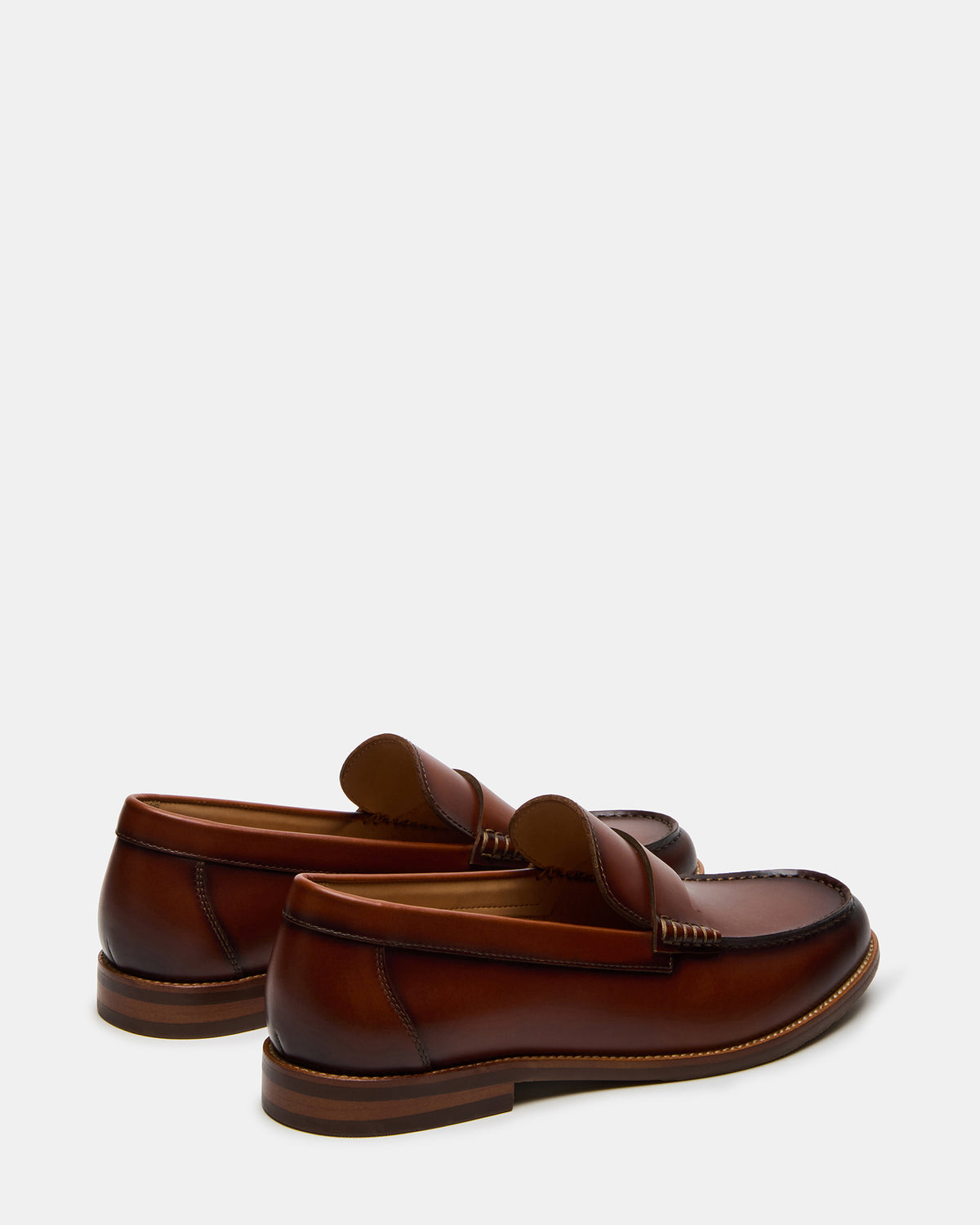 COLVER Cognac Leather Men's Slip-On Loafer | Steve Madden