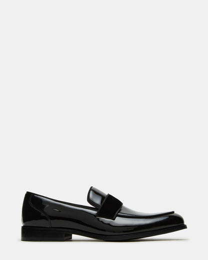ESCADA Black/Black Slip-On Men's Dress Loafer | Steve Madden