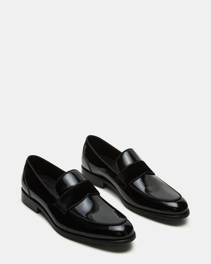 ESCADA Black/Black Slip-On Men's Dress Loafer | Steve Madden