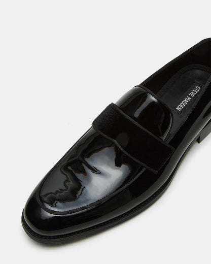 ESCADA Black/Black Slip-On Men's Dress Loafer | Steve Madden