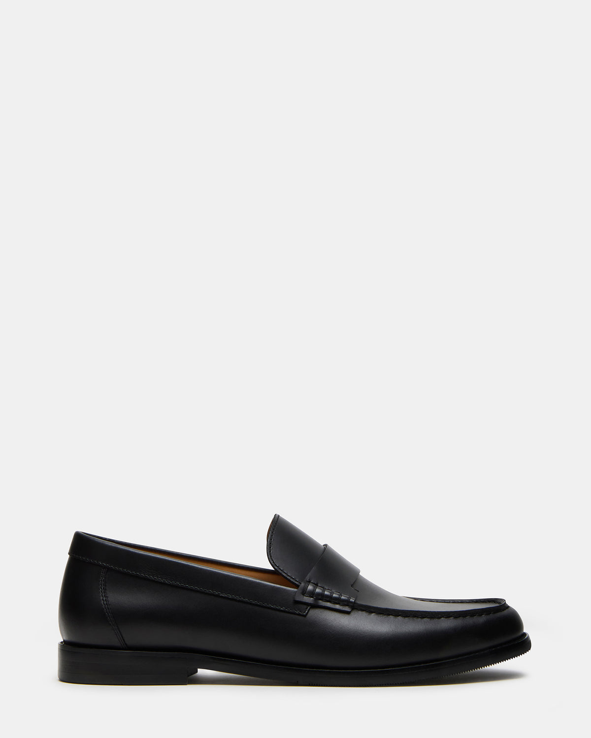 COLVER Black Leather Men's Slip-On Loafer | Steve Madden