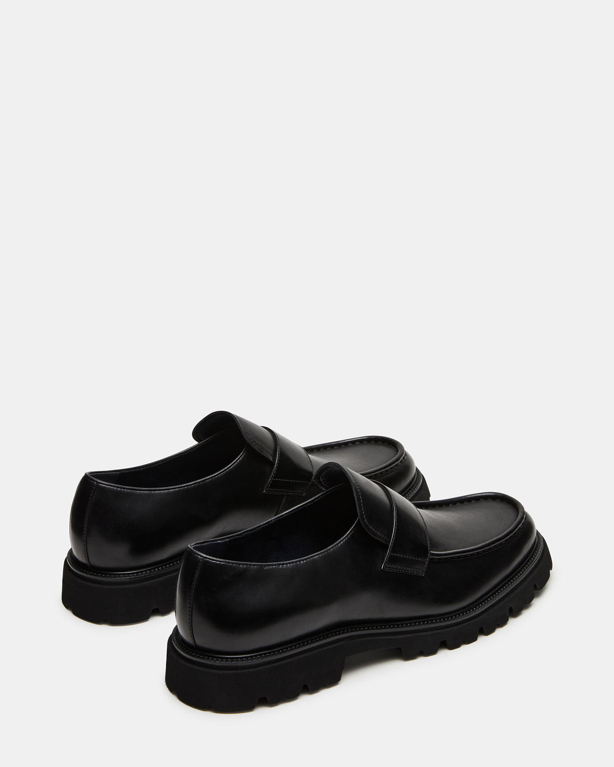 RADKIN Black Leather Slip-On Dress Men's Loafer | Steve Madden