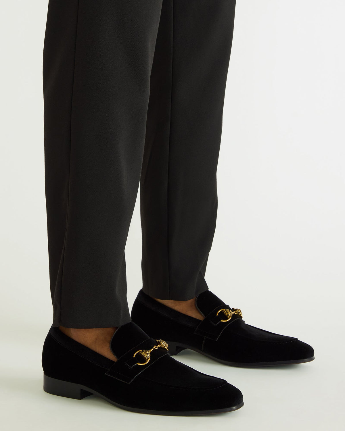 JAKIRO Black Velvet Slip-On Dress Men's Loafer | Steve Madden
