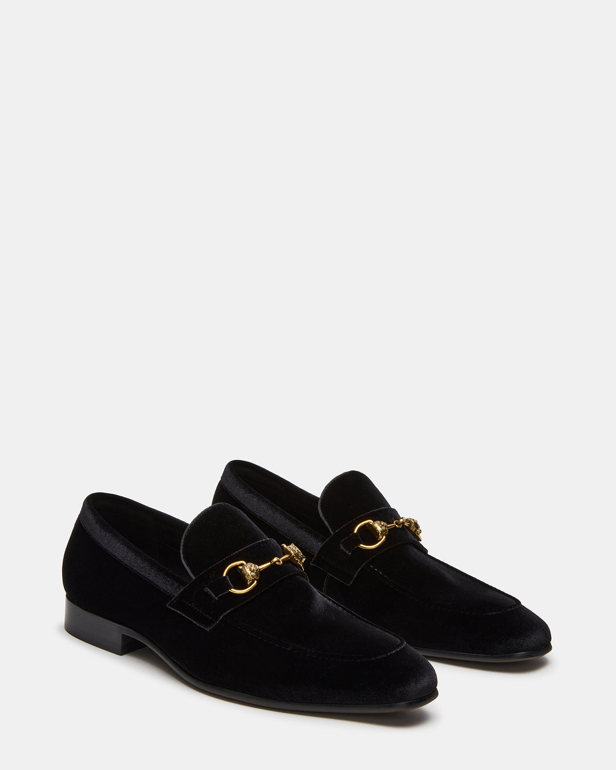 JAKIRO Black Velvet Slip-On Dress Men's Loafer | Steve Madden