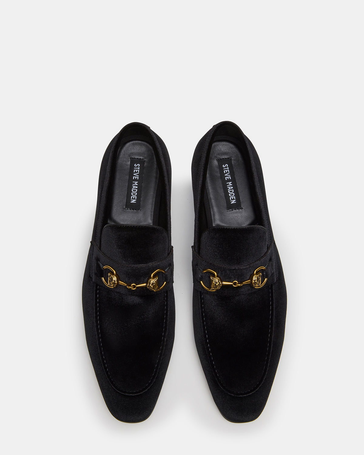 JAKIRO Black Velvet Slip-On Dress Men's Loafer | Steve Madden