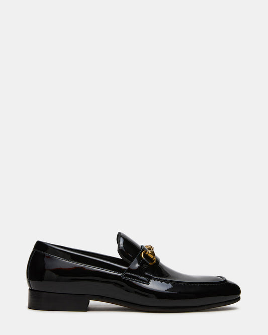 JAKIRO Black Patent Slip-On Dress Men's Loafer | Steve Madden