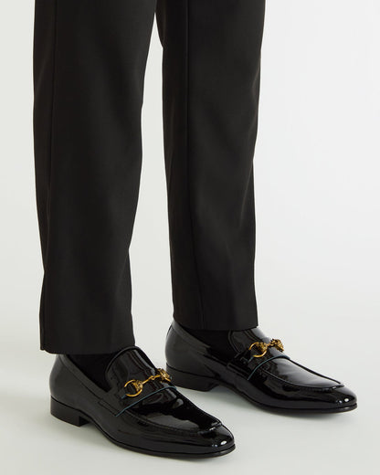 JAKIRO Black Patent Slip-On Dress Men's Loafer | Steve Madden