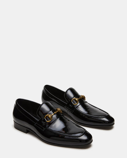 JAKIRO Black Patent Slip-On Dress Men's Loafer | Steve Madden