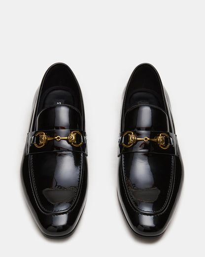 JAKIRO Black Patent Slip-On Dress Men's Loafer | Steve Madden