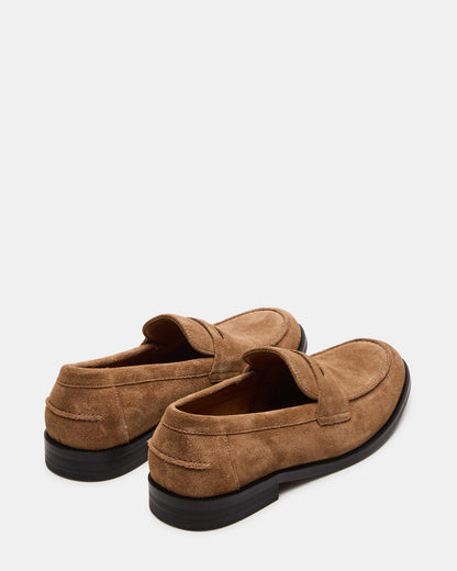 NATAN Taupe Suede Slip-On Dress Men's Loafer | Steve Madden