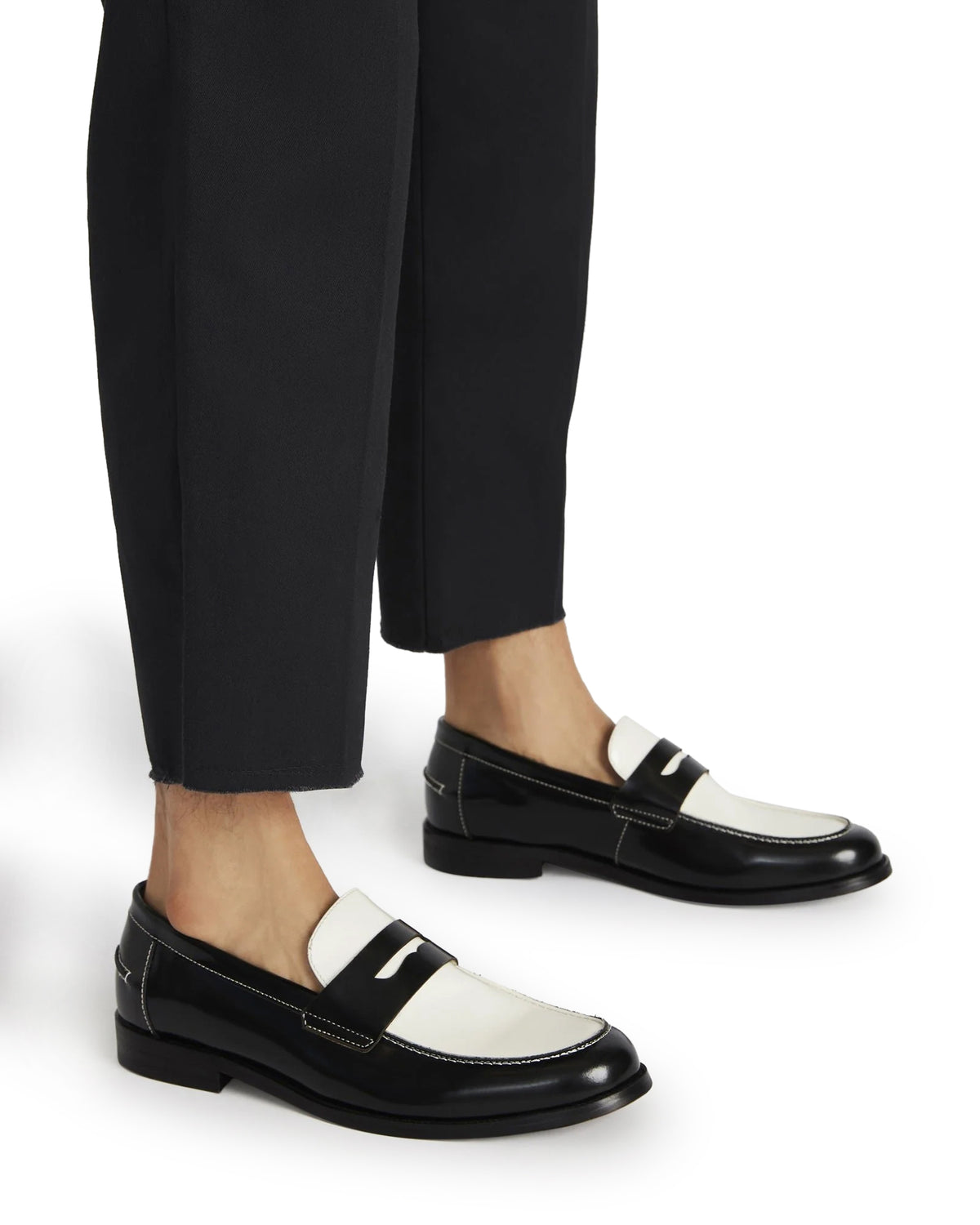NATAN White Leather Slip-On Dress Men's Loafer | Steve Madden